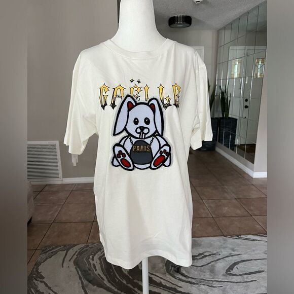 Gaelle Paris T-Shirt Woman White Bianco - Picture 2 of 11